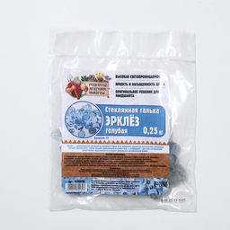 Стеклянная галька (эрклез) Рецепты Дедушки Никиты, фр 20 мм, Голубые, 0,25 кг