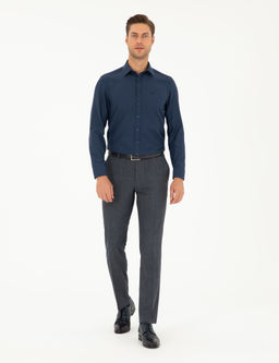 Lacivert Slim Fit Arm_rl_ Uzun Kollu G_mlek
