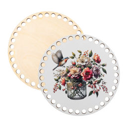 Заготовка для декорирования Love2art ДВ-01 Набор донышек для вязания Глянцевый фанера d 15 см х 0.4 см 2 шт 08 Лошадь фото 12