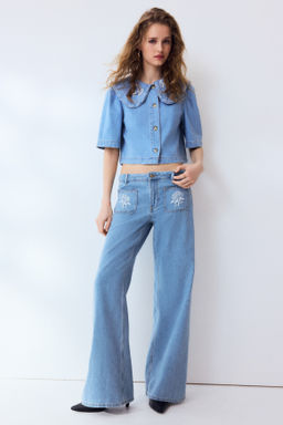 Wide Regular Waist Jeans - H&m фото 2