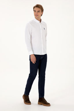 Erkek Beyaz Uzun Kollu Basic G_mlek Sepette S_rpriz _ndirim - U.s. polo assn фото 4