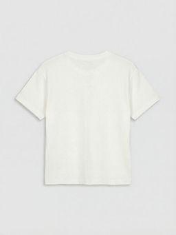 Bisiklet Yaka Bask?l? Erkek ?ocuk Ti??rt