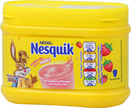 Nesquik. Молочный коктейль Клубника 300 гр. пласт.банка