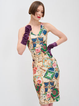 Платье с принтом масло OD-632-5