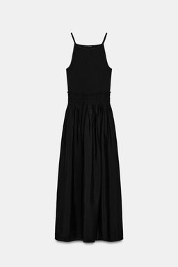 VESTIDO COMBINADO TIRANTES / Negro - Zara фото 7