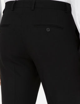 Siyah Slim Fit Kuma_ Pantolon