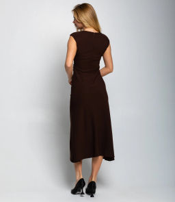 Платье #КТ3298, шоколадный