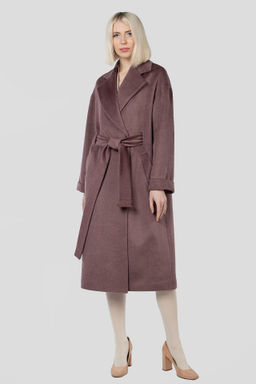 Пальто женское демисезонное (пояс) - El podio фото 3