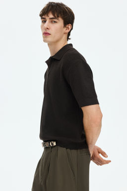 Polo en punto trenzado Regular Fit - H&m фото 9