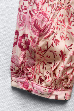 PATCHWORK PRINT MINI DRESS - Zara фото 9