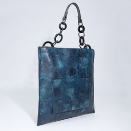 Сумка-тоут на молнии, наружный карман, длинный ремень, цвет изумрудный - Simaland фото 3