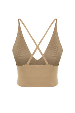 Trendyolmilla Lacivert Super Crop S?rt Detayl? Triko Ince Bluz TWOSS22BZ0760  фото 8