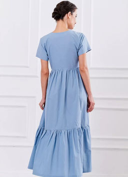 Хлопковое платье с ярусами 100% хлопок