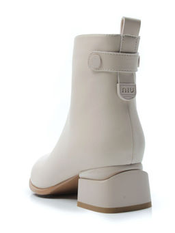 01-PCM335-2 BEIGE Ботинки демисезонные женские (натуральная кожа, байка) - No name фото 8