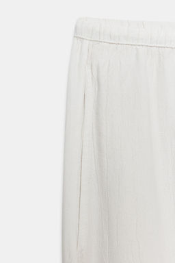 PANTAL?N PIJAMERO ENCAJE ZW COLLECTION / Blanco roto - Zara фото 9