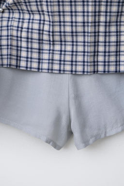 CHECK SKIRT WITH BUTTONS - Zara фото 4