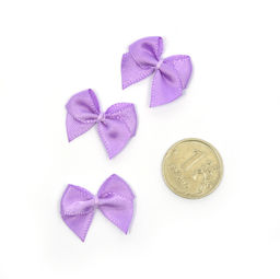 Бантики пришивные арт.MJ.RF.071.18 1см цв.18 сиреневый уп.100шт