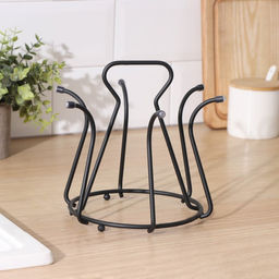 Подставка для стаканов Доляна, 20×20×18 см, чёрная