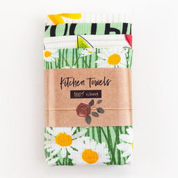 Набор кухонных полотенец Доляна Enjoy today, 35?60 см - 4 шт., 100% хлопок