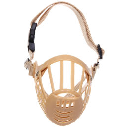 Цена за 2 шт. Намордник гуманный из гибкого пластика "Мой Бро", цвет светло - бежевый, №4 (лейбл)