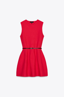BELTED MINI KNIT DRESS - Zara фото 5