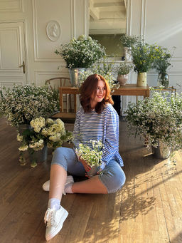 Капри джинсовые больших размеров женские ниже колена - Almond фото 9