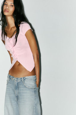 GATHERED KNIT TOP - Zara фото 12