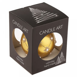 Елочная игрушка шар стеклянная д9,5см, зеленый металлик, ручная художественная роспись, подарочная упаковка (Россия) - Домашняя мода фото 5