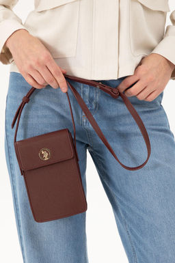 Женская бордово-красная сумка для телефона Неожиданная скидка в корзине - U.s. polo assn фото 2