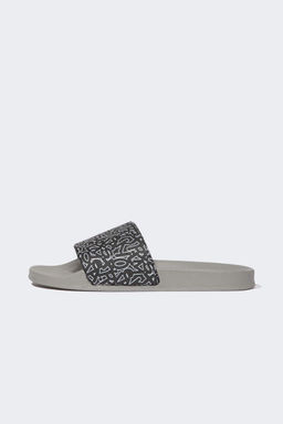 Мужские тапочки Eva на плоской подошве с одной полосой - Defacto фото 2