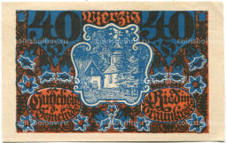 40 геллеров 1920 года Австрия Рид-им-Траункрайс (нотгельд)