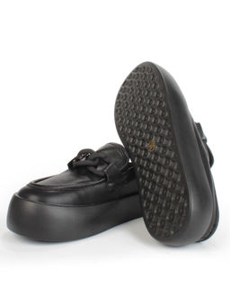 07-DJ45-2 BLACK Лоферы женские без задника (натуральная кожа) - Фабричный китай фото 14