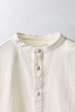 6-10 YEARS/ LIMITED EDITION POPLIN SHIRT WITH STAND COLLAR - Zara фото 3