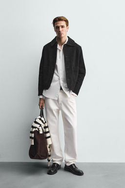 SPLIT SUEDE LEATHER JACKET