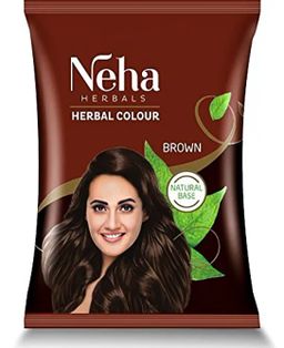 Neha Herbals Herbal Colour Brown 20g / Травяной Цвет Краска для Волос (Коричневый) 20г