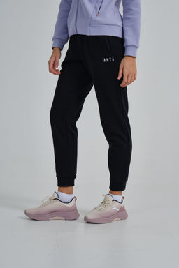 Брюки трикотажные с флисом Чёрный