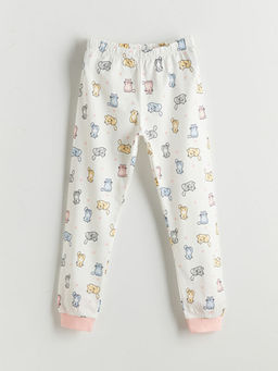 Bisiklet Yaka K?z ?ocuk Pijama Tak?m?