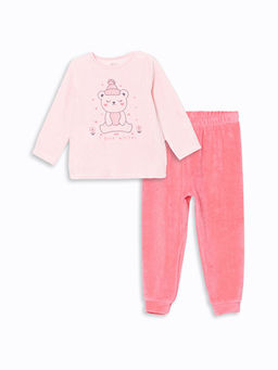 Bisiklet Yaka K?z ?ocuk Pijama Tak?m