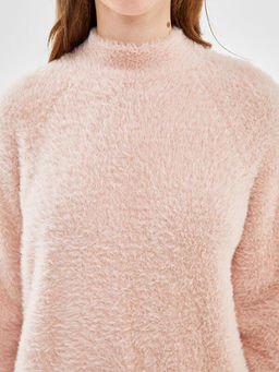 Dik Yaka Kad?n Pel?? Triko Tunik