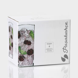 Набор стаканов Paşabahçe Kosem, 260 мл, 6 шт., стекло, прозрачный