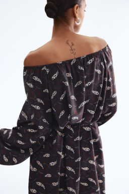 Vestido oversize con cintur?n de anudar - H&m фото 4