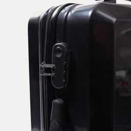 Чемодан средний 24, кодовый замок, цвет чёрный - Simaland фото 7