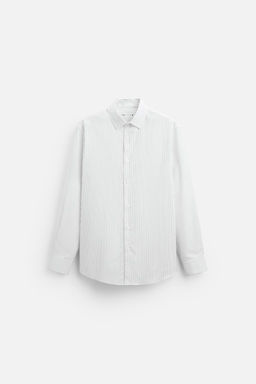 STRIPED COTTON - LYOCELL SHIRT - Zara фото 6