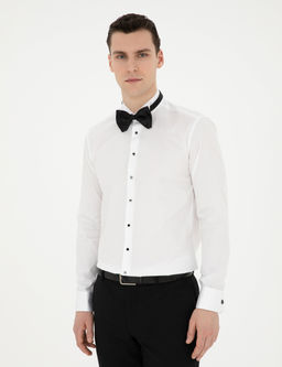 Beyaz Slim Fit Smokin G_mlek