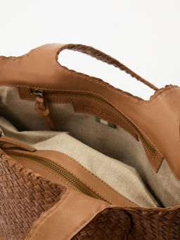 Женский тоут OFFICINE CREATIVE OC CLASS/064 WOVEN SANTIAGO Артикул 3967349, светло-коричневый  фото 5