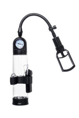 Механическая помпа Sexus Men Training Aksel, ABS-пластик, черная, 70 см  фото 2