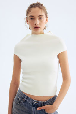 Top con cuello perkins - H&m фото 6