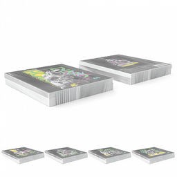 Цена за 5 шт. Тетрадь общая ученическая ErichKrause Dino Hobby, 48 листов, клетка, выборочный УФ-лак_MIX-PACK  фото 9