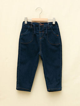Beli Lastikli Basic Erkek Bebek Jean Pantolon