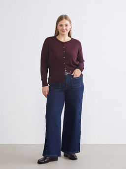 B?y?k Beden Wideleg Kad?n Jean Pantolon